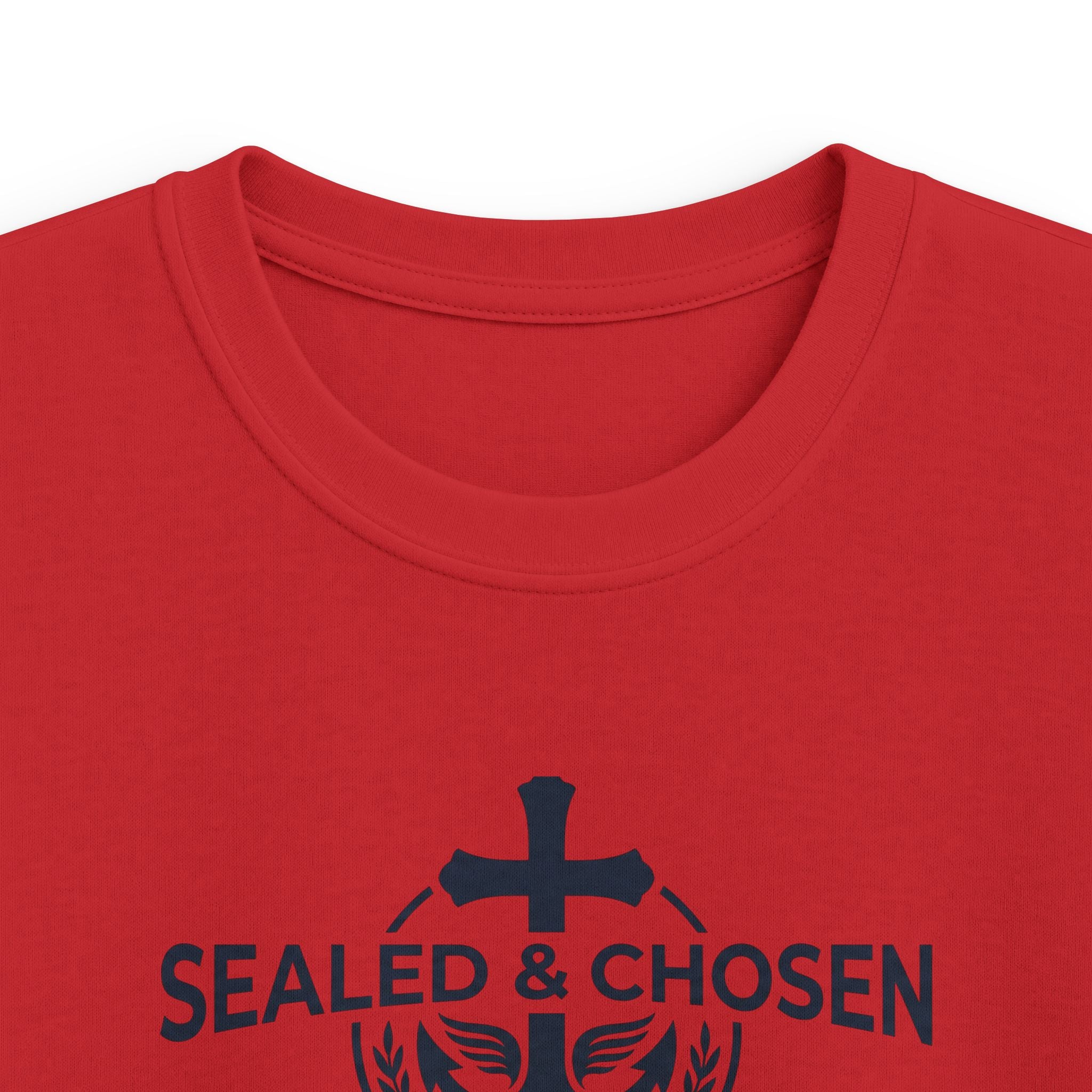 Kids Tee — "Sealed & Chosen" Christian Anchor Shirt (Isaiah 54:17)