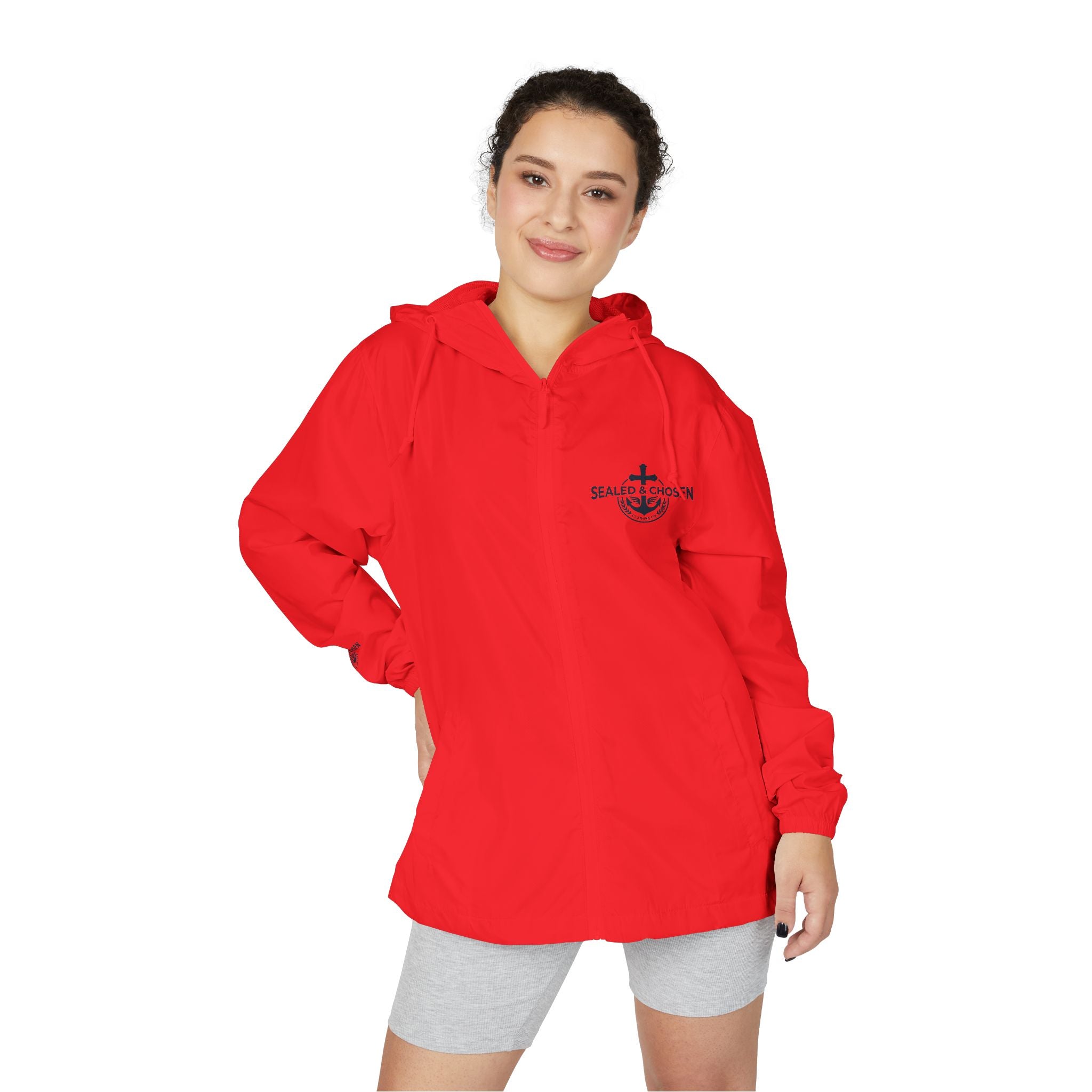 Windbreaker Jacket — White Camo ‘Salt & Siren’ Anchor Logo
