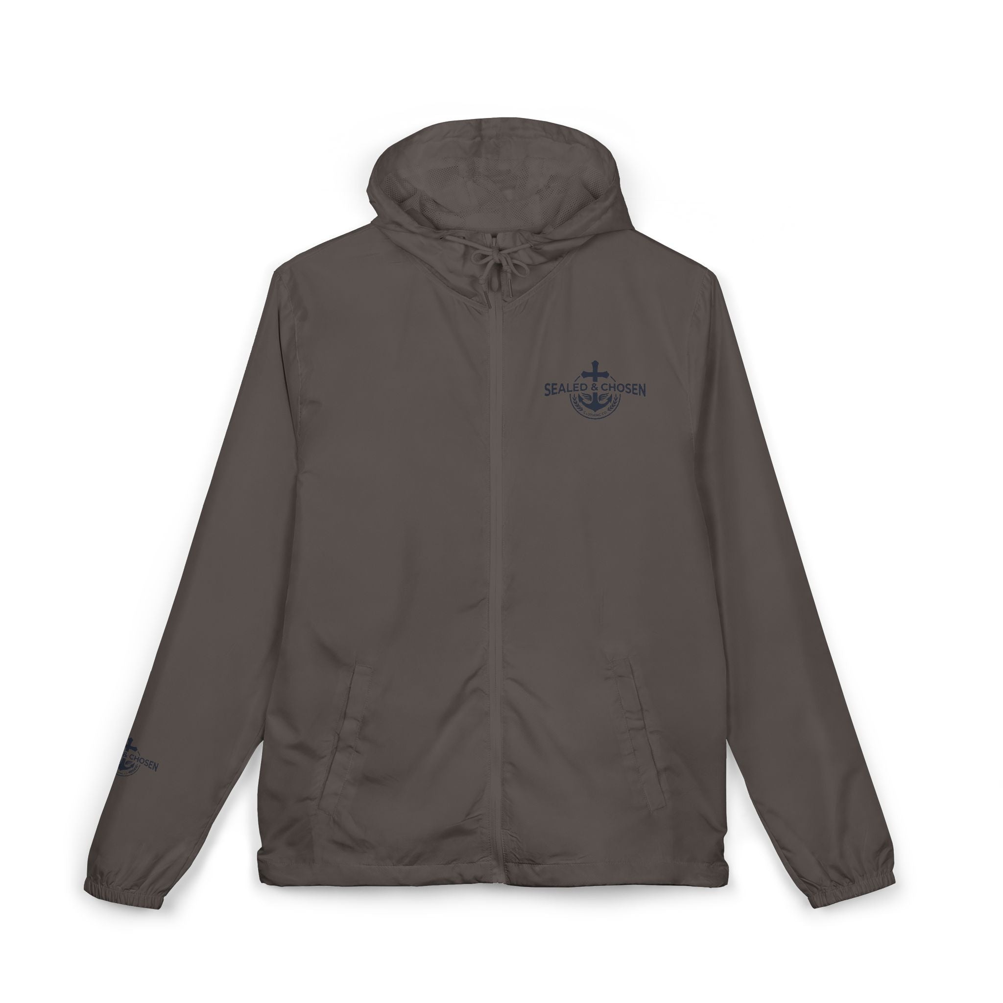 Windbreaker Jacket — White Camo ‘Salt & Siren’ Anchor Logo
