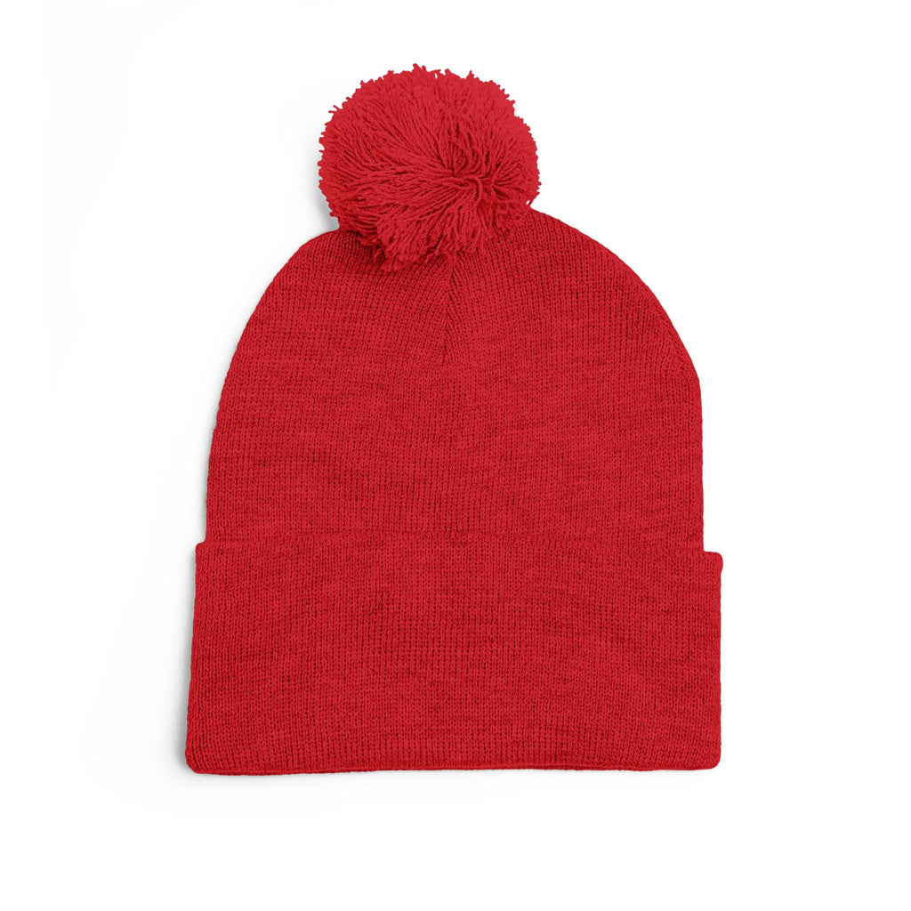 Embroidered Pom-Pom Knit Cap — 'SEALS CHOSEN' Anchor Logo