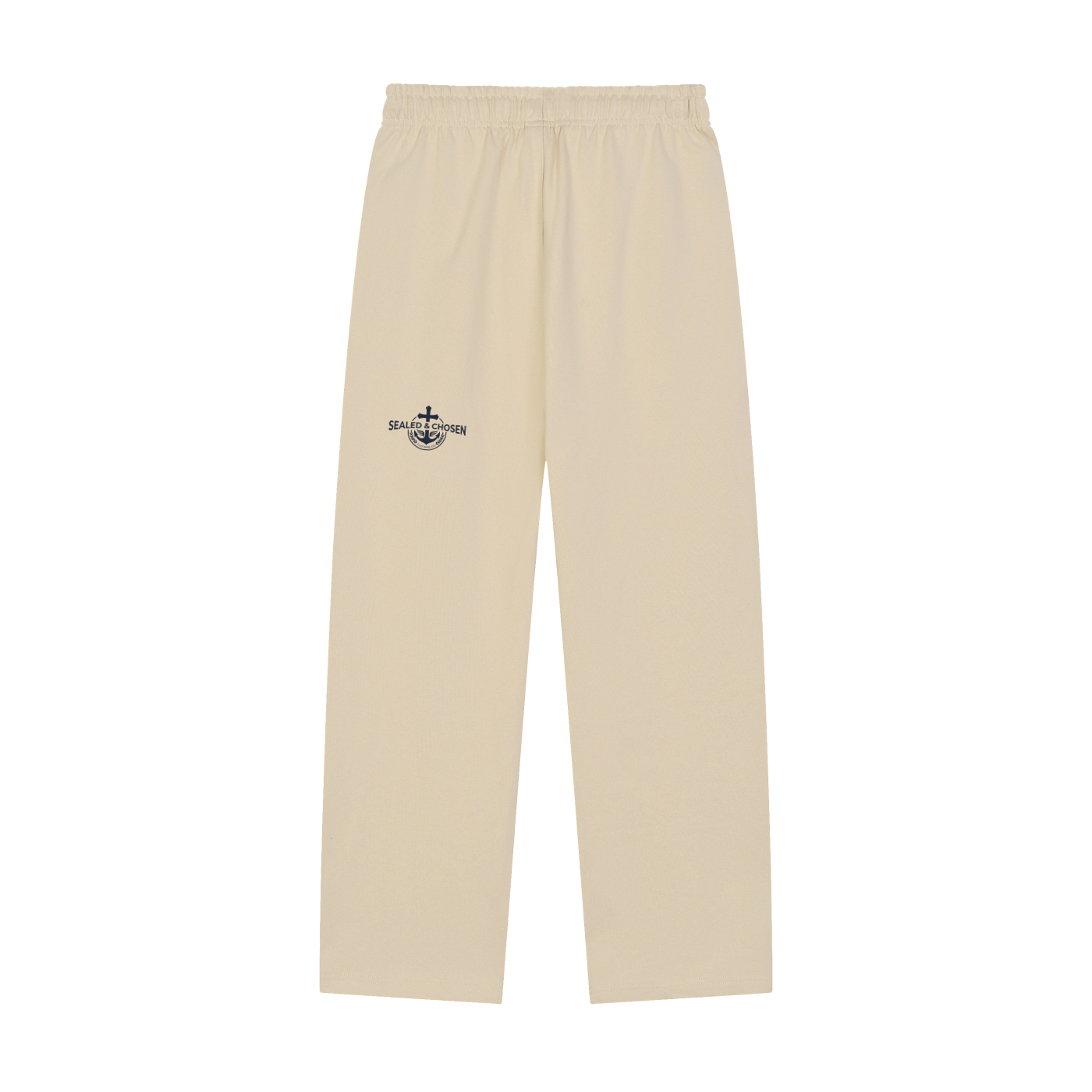Solid Color Straight-Leg Sweatpants
