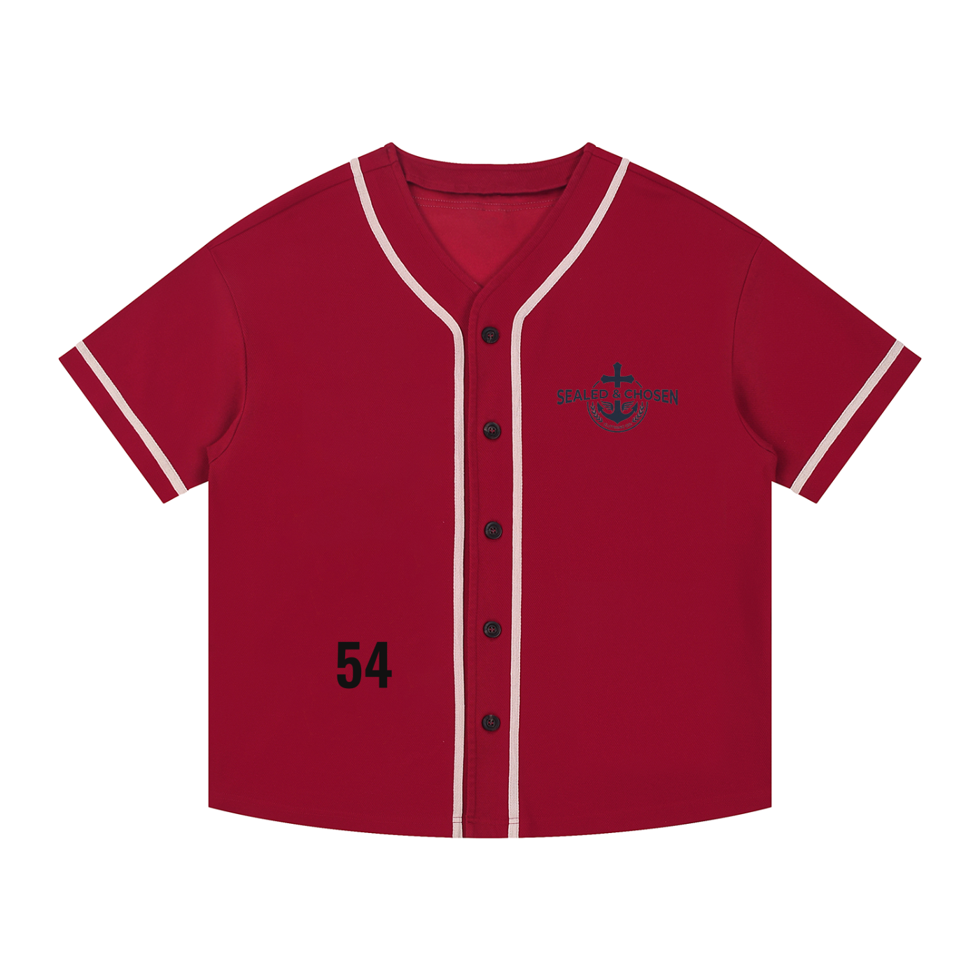 Contrast Piped Button-Up Jersey