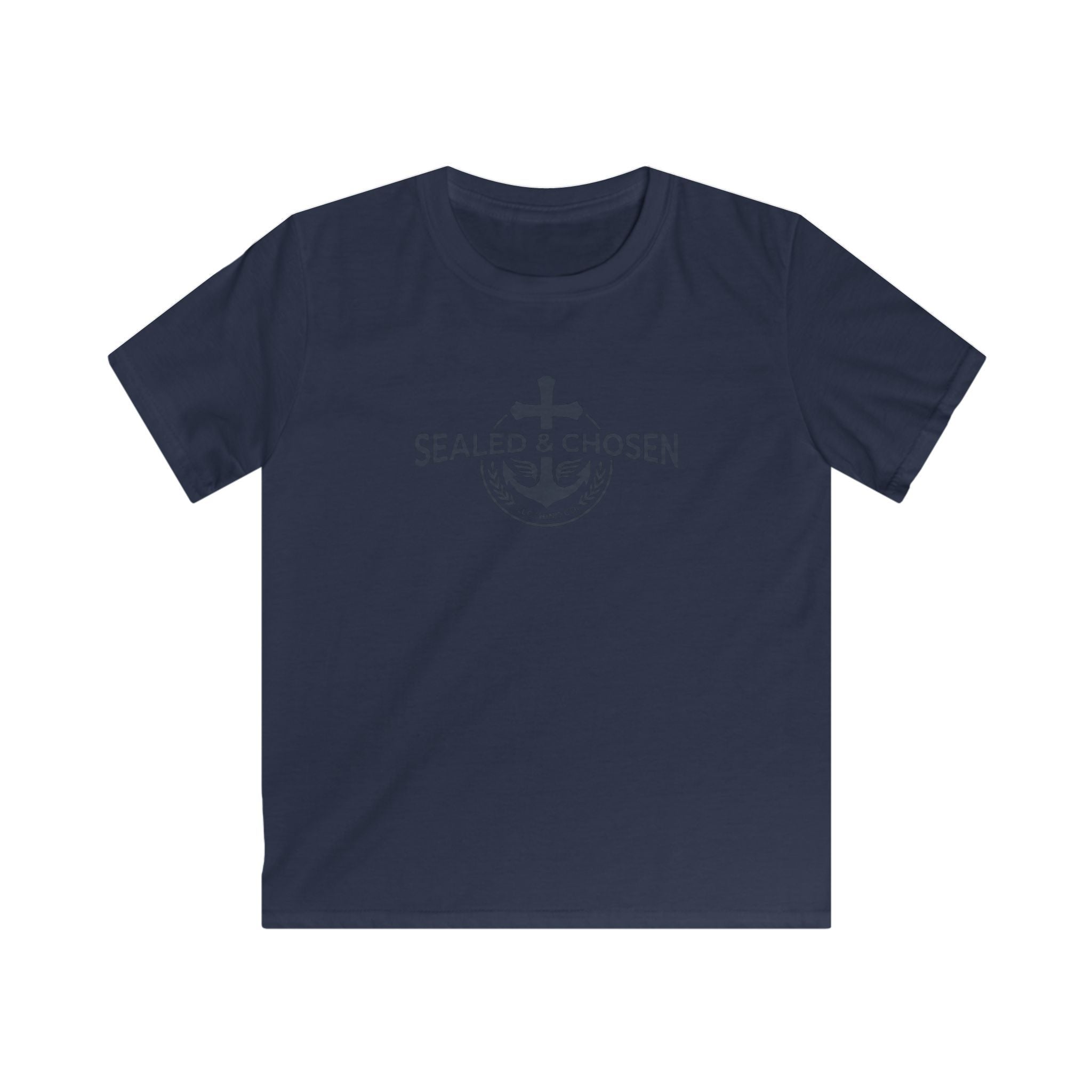 Kids Tee — "Sealed & Chosen" Christian Anchor Shirt (Isaiah 54:17)
