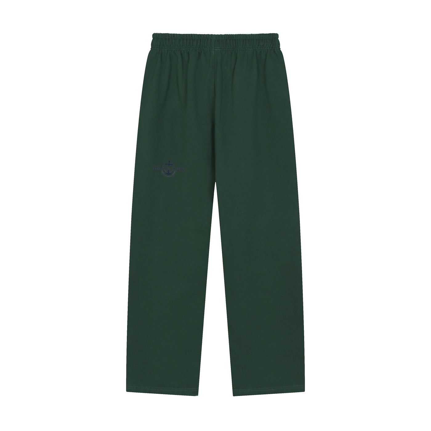 Solid Color Straight-Leg Sweatpants