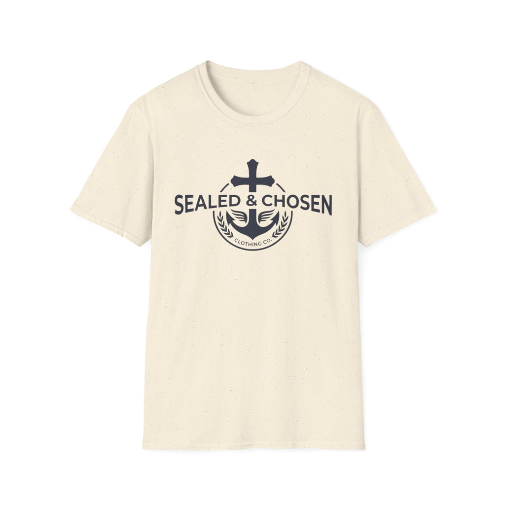 Sealed & Chosen Anchor T-Shirt — Christian Faith Logo Tee