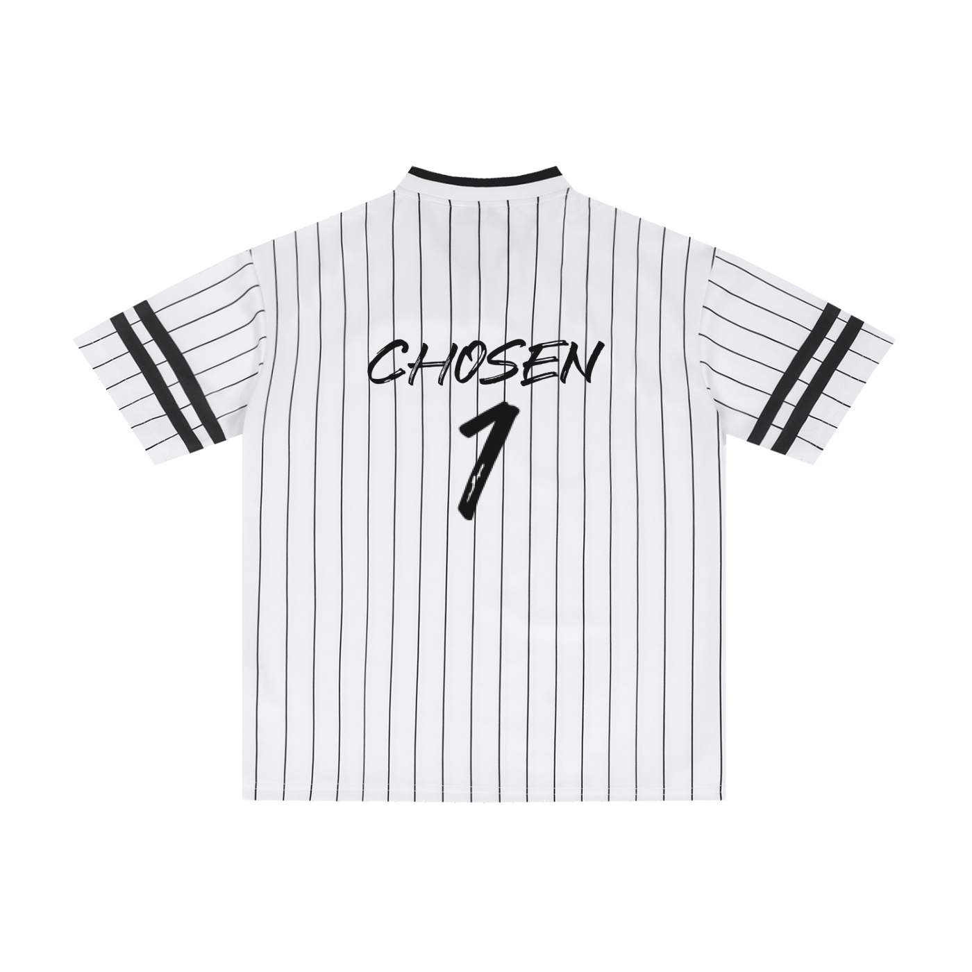 Unisex Striped Loose V-Neck T-Shirt