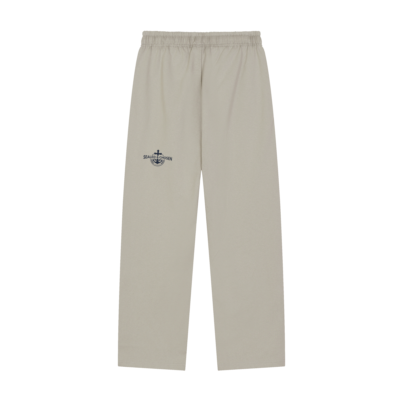 Solid Color Straight-Leg Sweatpants