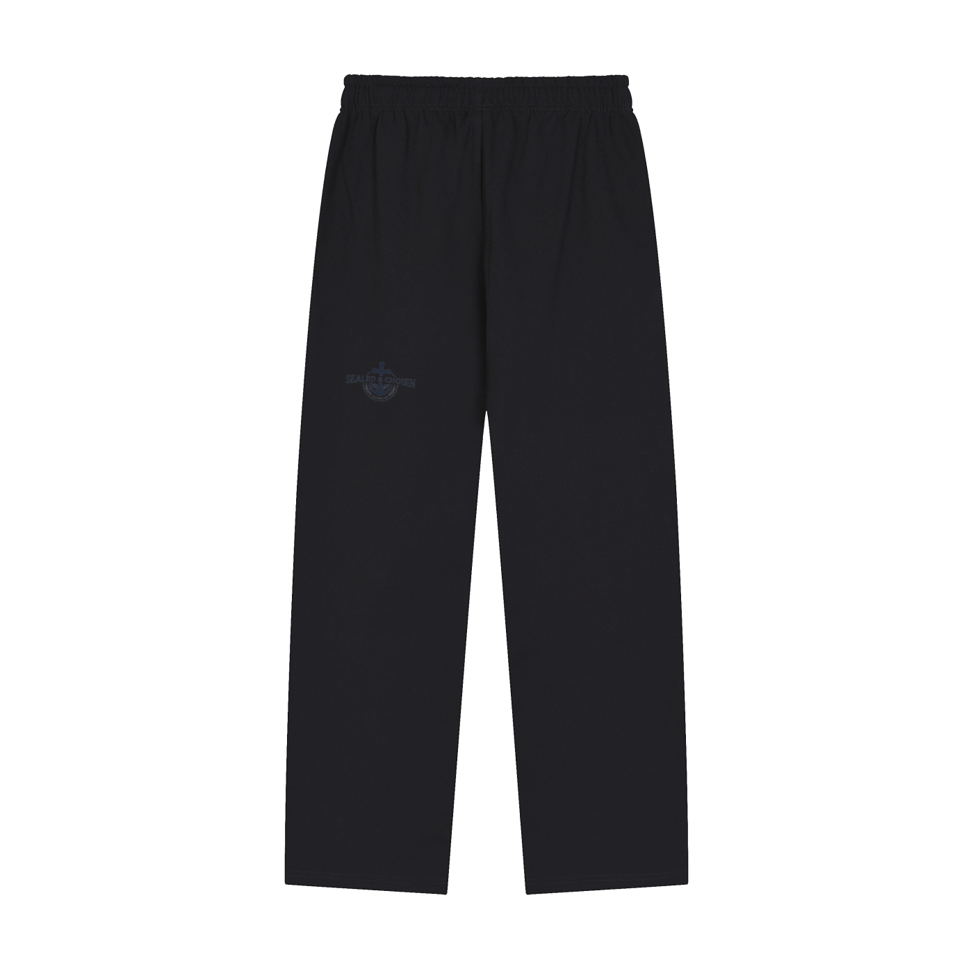 Solid Color Straight-Leg Sweatpants