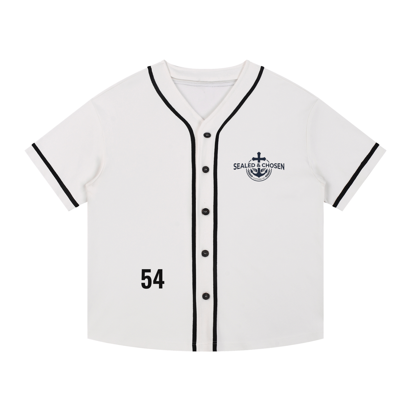 Contrast Piped Button-Up Jersey