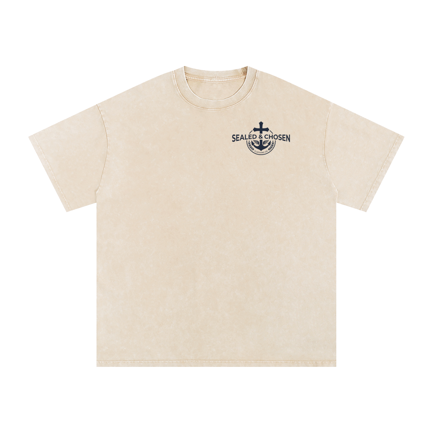 Snow Washed Oversized Cotton T-Shirt
