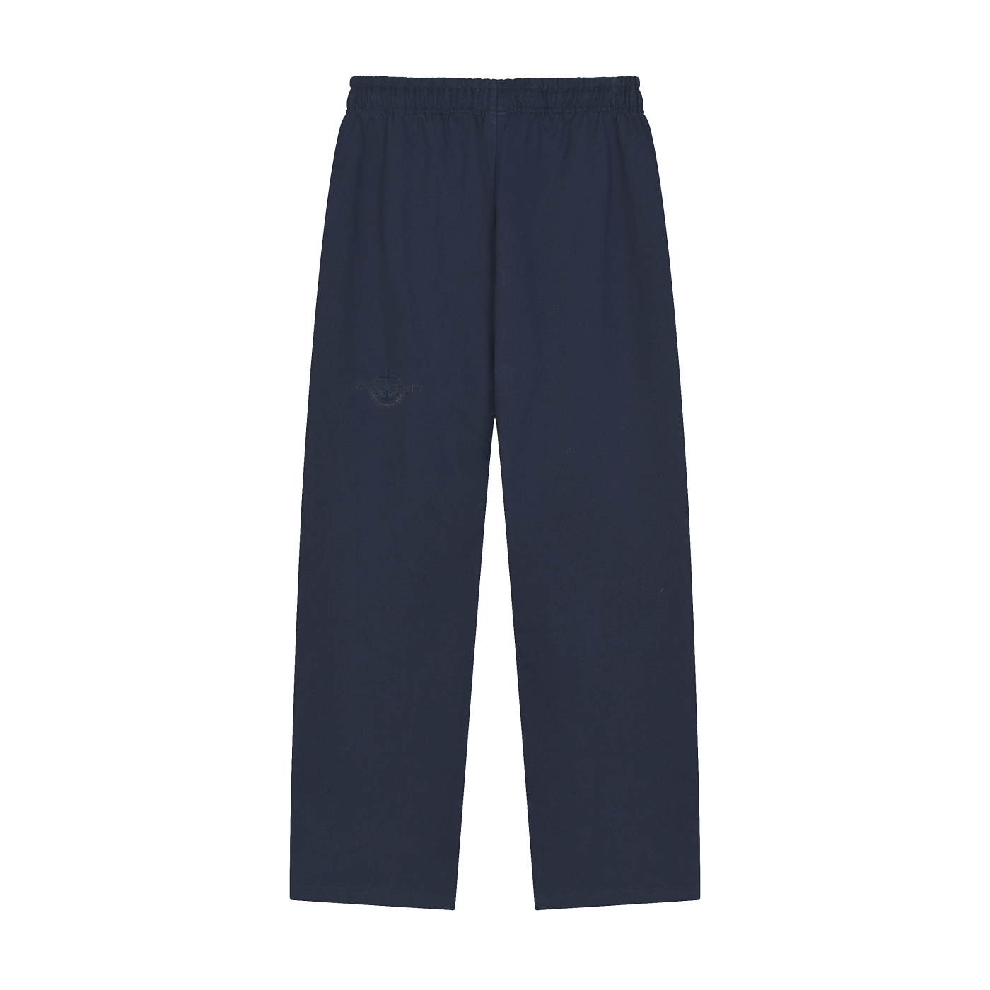 Solid Color Straight-Leg Sweatpants